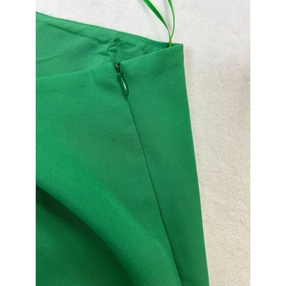 NWT Lucy Paris Womens Green Mini Skirte Zipper Closure Fully Lined sz Large - Picture 4 of 9